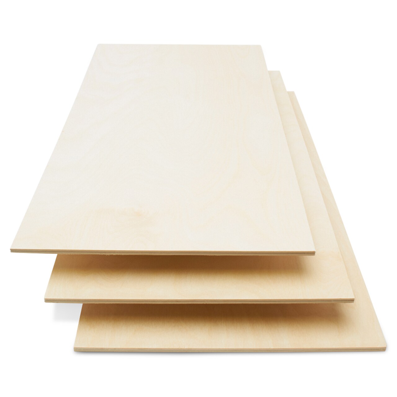 Baltic Birch Plywood, 12 x 24 Inch, B/BB Grade Sheets, 1/4 or 1/8 Inch  Thick, Woodpeckers